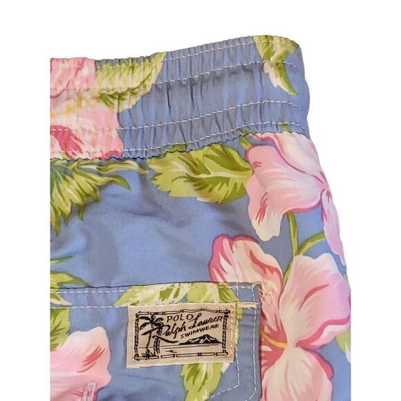 Polo Ralph Lauren Swim Trunks Men Sz XXL Big & Tall Floral Aloha Travel Summer - Picture 7 of 7